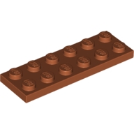 Lego destička 2x6, tmavě oranžová (4277110, 4603745, 6219673)